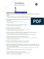 Ficha informativa sobre as regras de utilização do hífen.