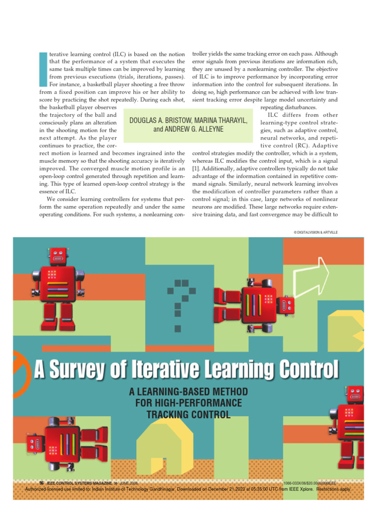 A Survey of Iterative Learning Control | Download Free PDF | Control ...