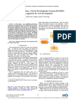 HTML Architecture A Novel Development System HANDS An Approach For Web Development