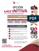 Poster Inscripción Definitiva 2024-2025