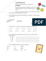 Actividades Viernes 1 de Diciembre de 2023