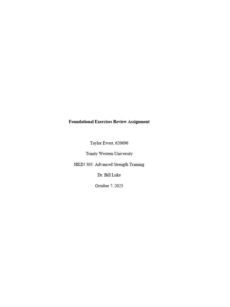 Foundational Strength Training Exercises | PDF | Pelvis | Lower Limb ...