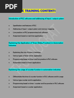 PLC - Scada - Hmi - VFD - Training Contents