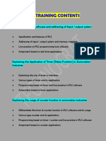 PLC - Scada - Hmi - VFD - Training Contents