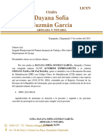 Nombramiento Procurador para Recoger Certificacion de Divorcio