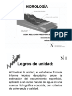 Sesión 4 - HIDROLOGÍA - Relación Precipitación-Escorrentía