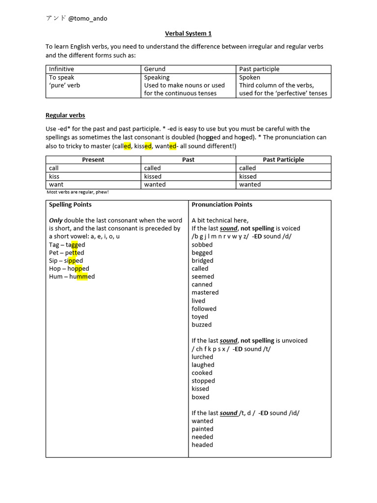 Understanding English Verbs and Tenses | PDF | Verb | Linguistics