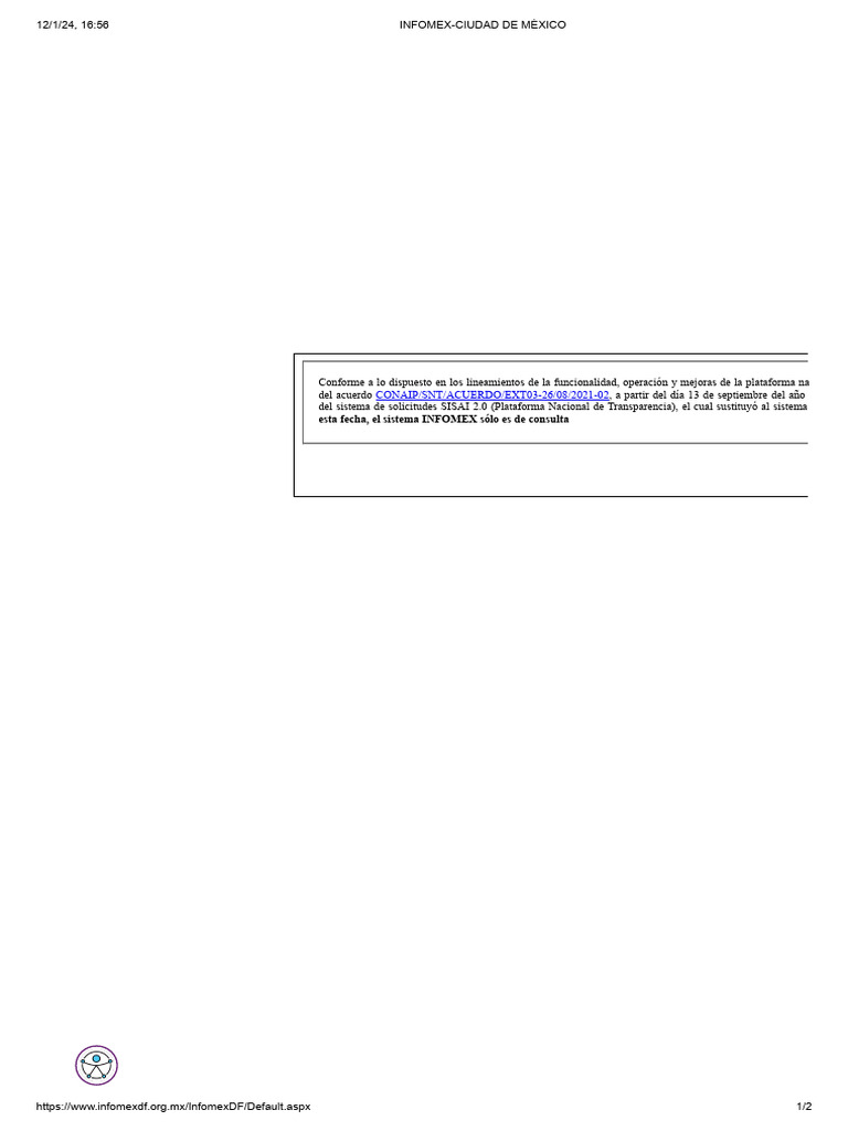 Guía INFOMEX CDMX: Solicitudes y Consultas | PDF | Informática | Software