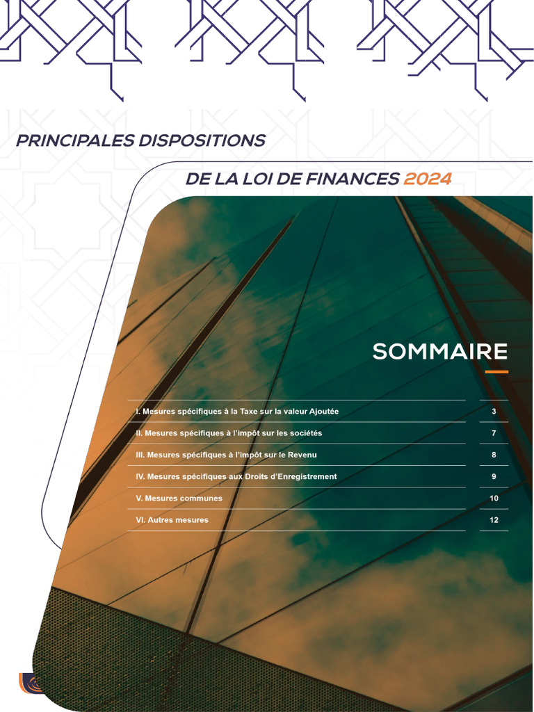 Loi de Finances 2024 : Changements TVA | PDF | Taxe sur la valeur ...