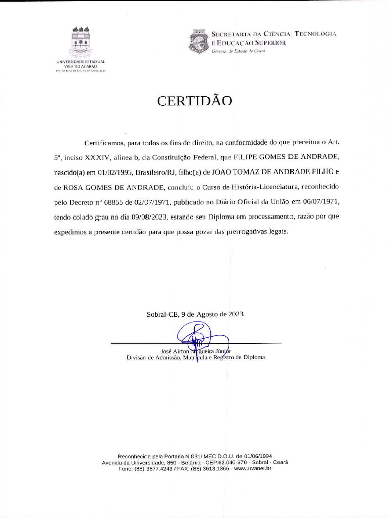 Certidao Pdf