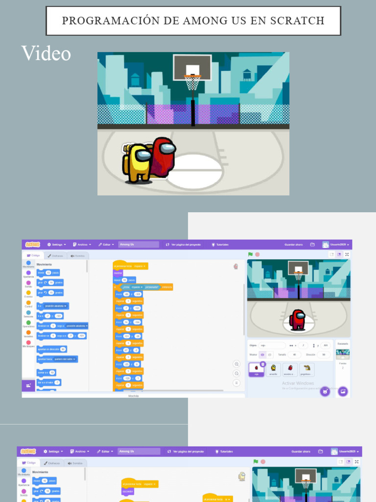 Programación de Among us en scratch PDF