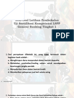 Soal-Soal Latihan Pembekalan General Banking Tk. 1 (Utk Peserta)