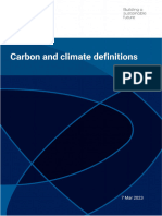 Carbon and Climate Definitions