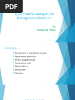 MBA Quantative Analiysis