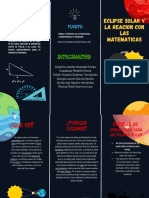 Folleto Tríptico Campaña Informativa de Fomento de La Lectura Colorido Infantil Azul y Amarillo