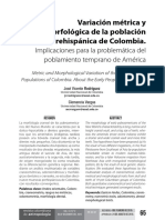 Variacion Metrica y Morfologica - Rodriguez y Vargas