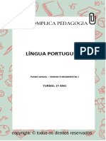 Planejamento Anual 1º Ano Língua Portuguesa