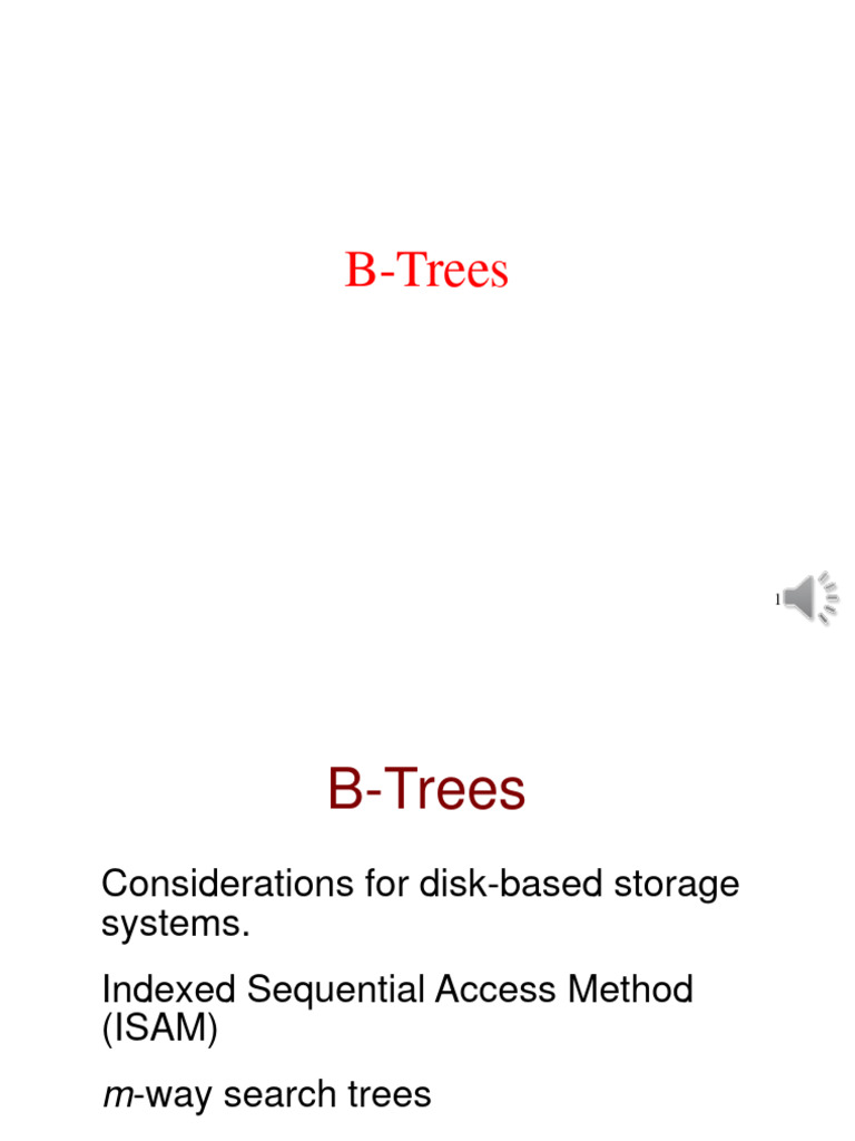 Lec7 - B-Trees | PDF | Computer Science | Theoretical Computer Science