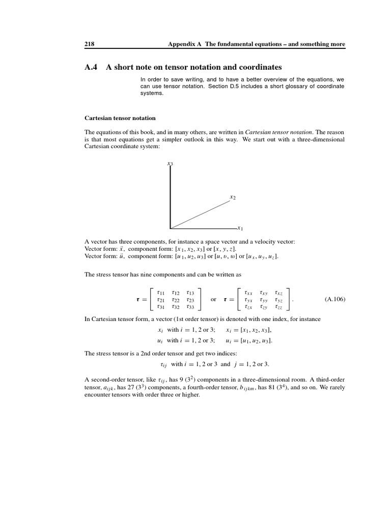 Ise tensor notation p218 20 download free pdf tensor euclidean vector