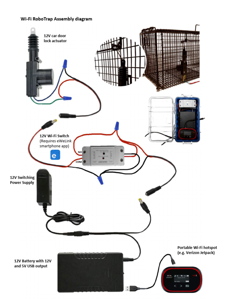 Wi-Fi RoboTrap Assembly Guide | PDF | Wi Fi | Power Supply