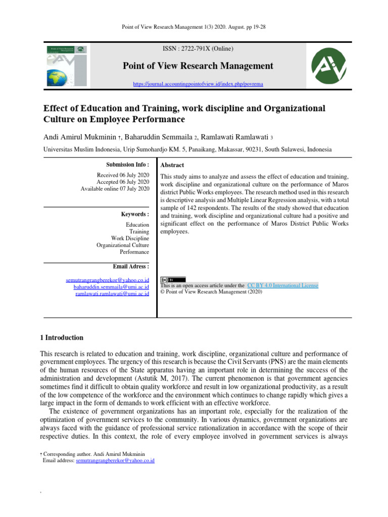 Jurnal Ekonomi Manajemen dalam Pendidikan dan Pelatihan
