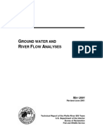 Groundwater and River Flow Analysis