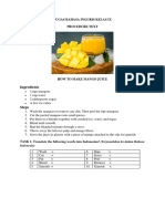 Procedure Text Kelas Ix