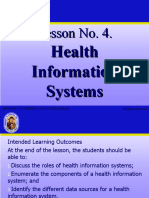 HIS Lesson 4. Health Information Systems