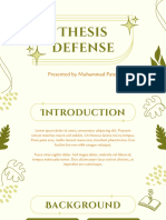 Thesis Defense: Presented by Muhammad Patel