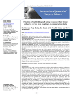 Fixation of Split Skin Graft Using Cyanoacrylate Tissue Adhesive Versus Skin Stapling: A Comparative Study