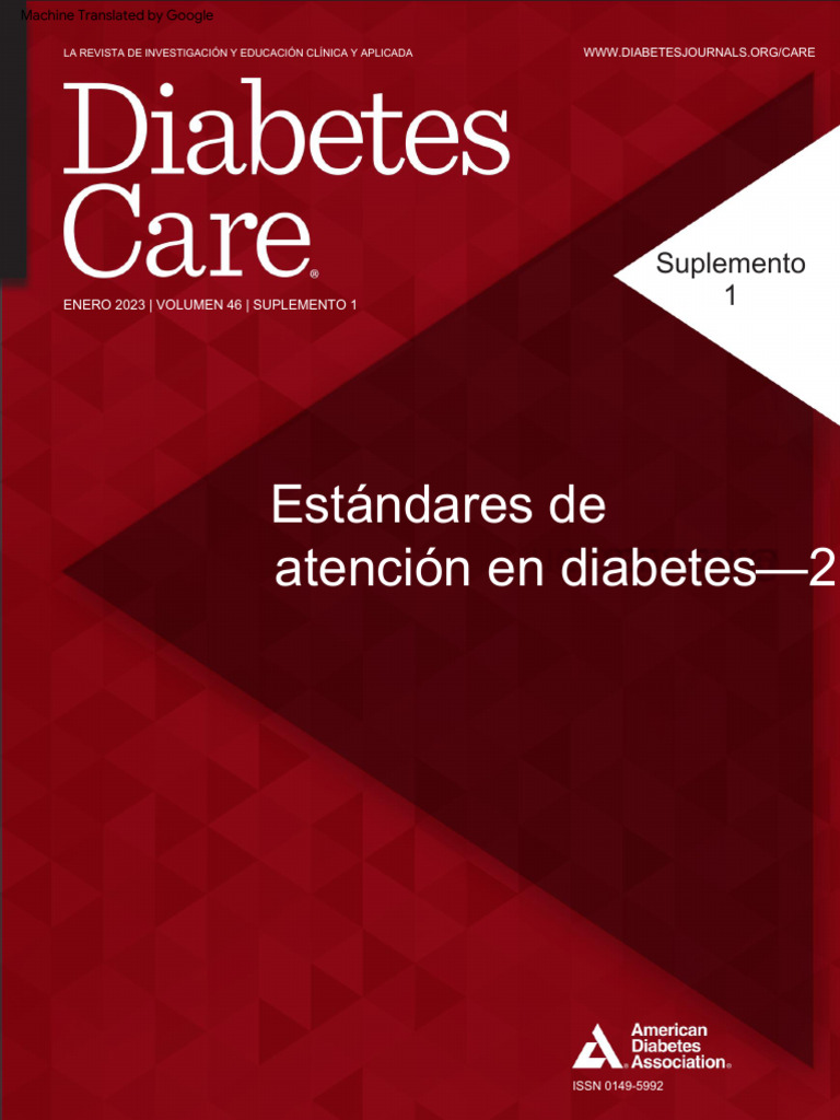 Ada 2023 en Español | PDF | Diabetes | Enfermedades cardiovasculares