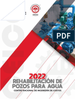 Catalogo de Costos Directos de Rehabilitacion de Pozos para Agua 2022