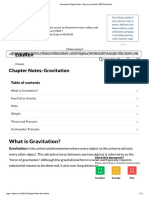 Gravitation Chapter Notes - Physics For Grade 9 PDF Download