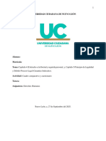 Derechos Humanos Semana 4 Capitulo 4 El Derecho A La Libertad y Seguridad Personal Cuadro Comparativo