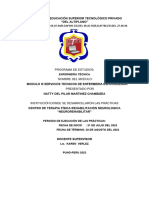 Informe Rehabilitacion Natty Del Pilar 11 de Enero Oki