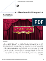 Khutbah Jumat - 6 Persiapan Diri Menyambut Ramadhan