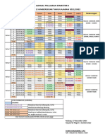 Jadwal Pelajaran Semester II