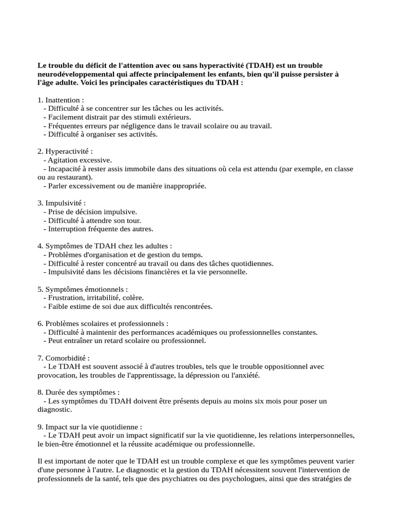 Les Comportements TSA DYS TDAH HPI Et Le Traitement Comportemental — free download