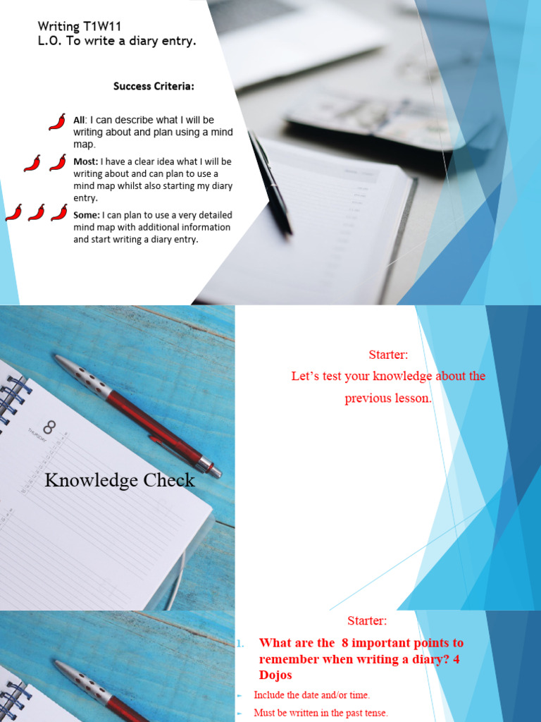 Diary Entry Writing Guide for Class 5 | PDF | Knowledge | Cognitive Science