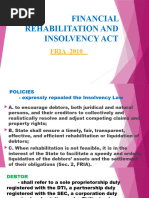 Financial Rehabilitation and Insolvency Act