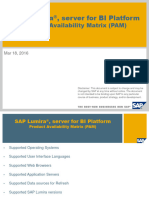 SAP Lumira Server PAM