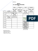 Horaires Valves 23 - 24 - Semestre - s21 - Locaux - Verif