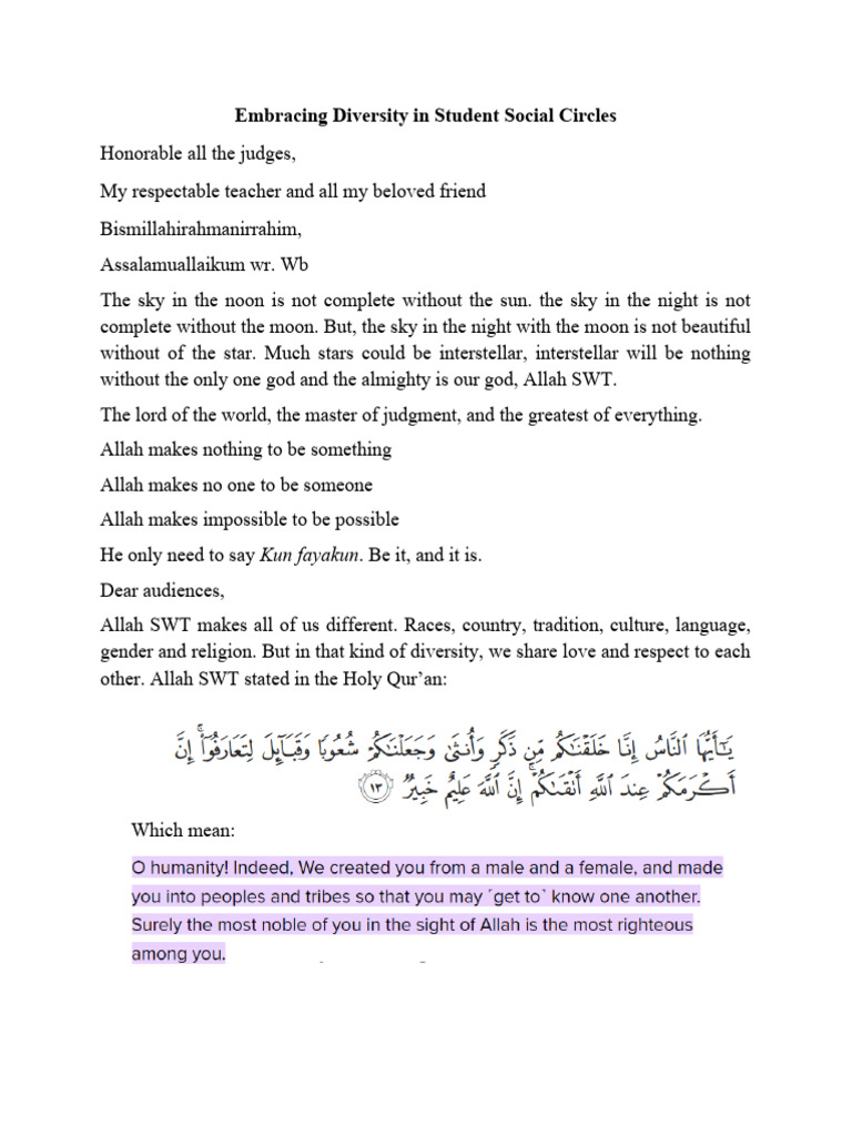 Embracing Diversity in Schools | PDF | Multiculturalism | God