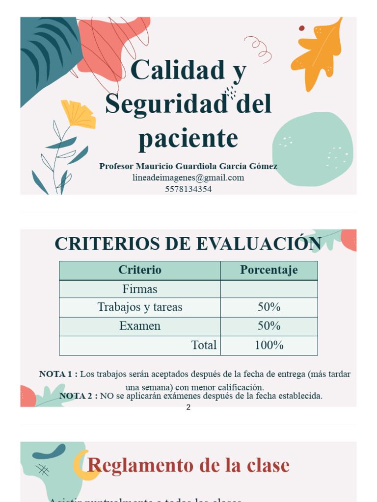 Calidad y Seguridad del Paciente en SPA | PDF | Six Sigma | Calidad ...