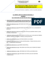 Orden de Servicio 044 SIN EFECTO Servicios OSESP UR II