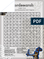 Word Search Berdasarkan Bab 3 Agama