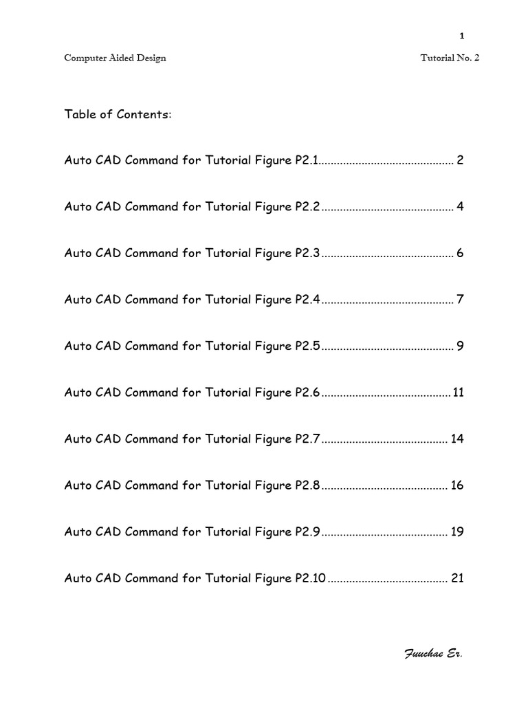AutoCAD Commands Tutorial Guide | PDF | Circle | Ellipse