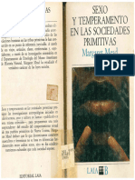 Pp. 43-58 y 69-88 Libro Sexo y Temperamento en Las Sociedades Primitivas