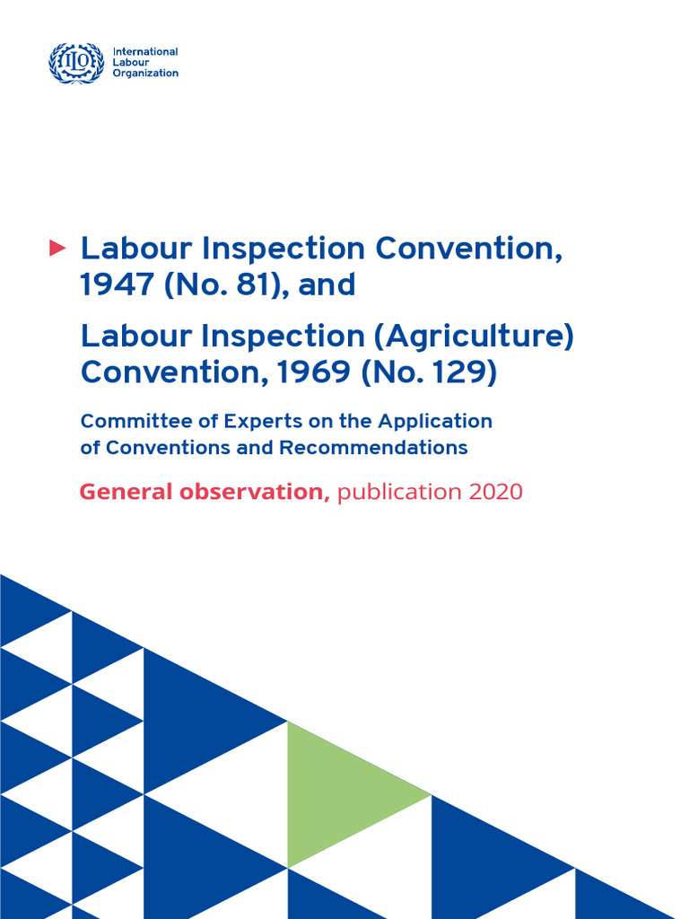 Labour Inspection Conventions Overview 2020 | PDF | International ...