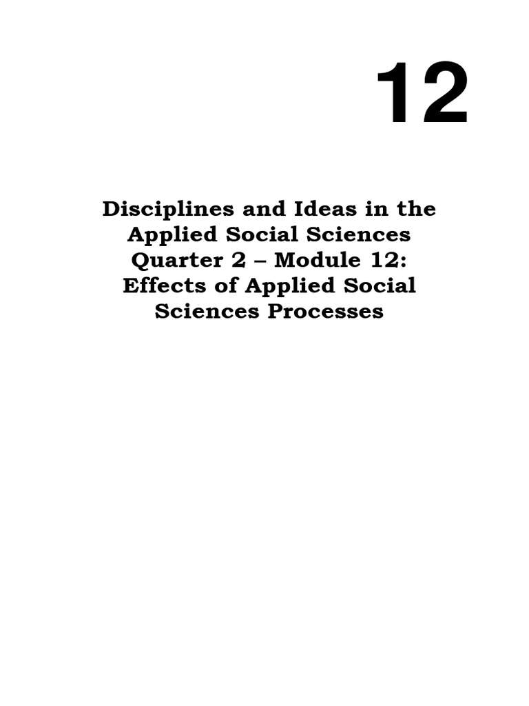 Effects of Applied Social Sciences | PDF | Experience | Attitude ...